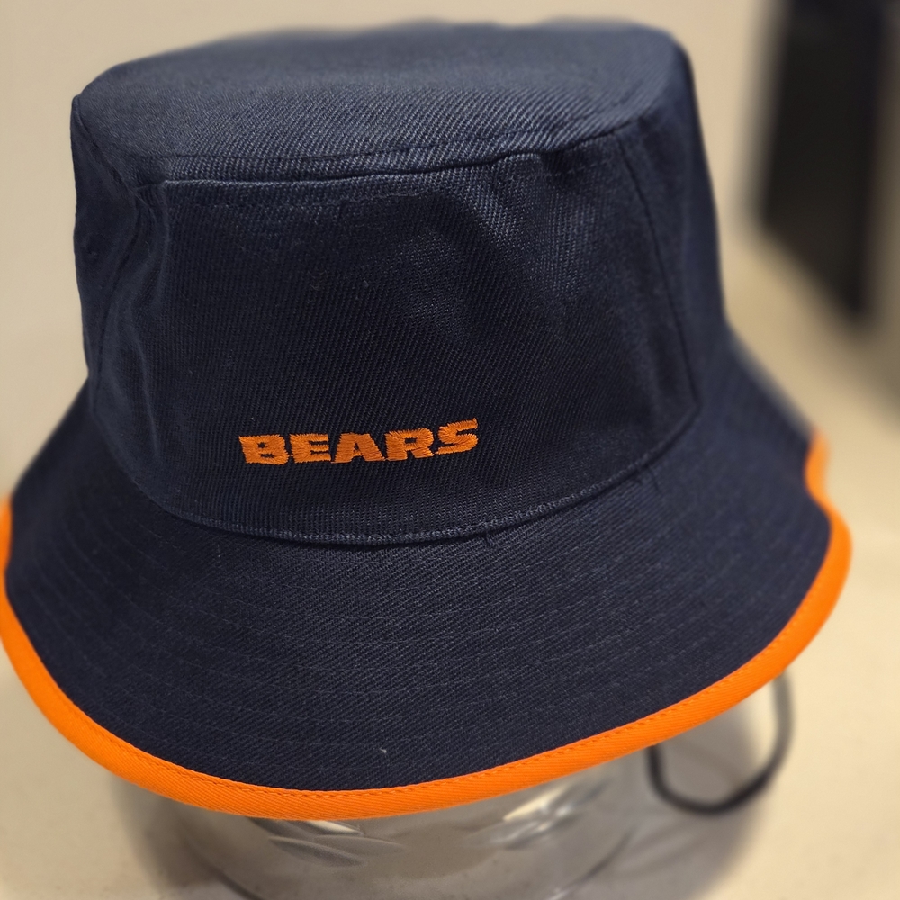 Chicago Bears New Era Navy Blue Bucket Hat. New - Picture 2 of 2